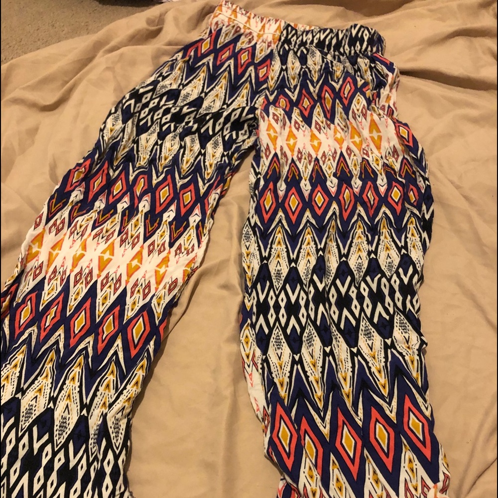 Multi color tribal pants Size Small